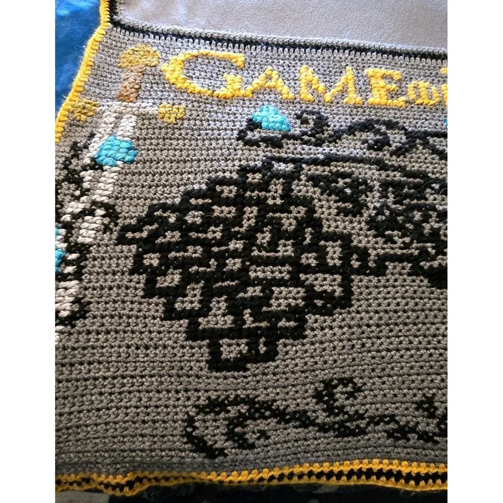 Unbranded Handmade Crochet Tapestry Style Throw/Wall Hanging Mystical 54